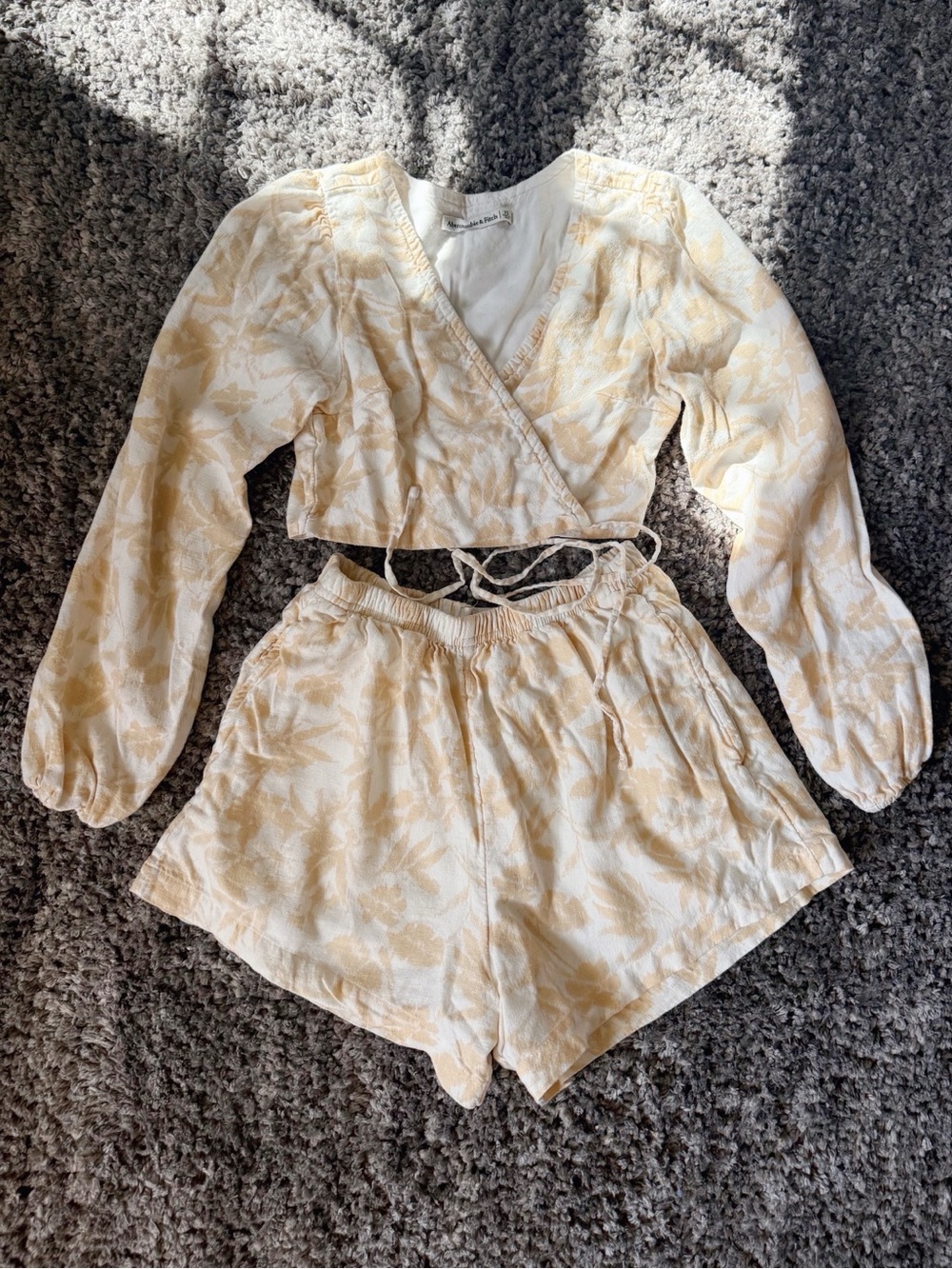 Abercrombie & Fitch Linen Blend Two-Piece Set